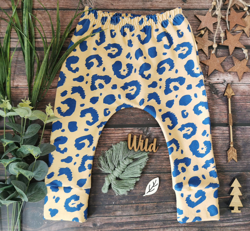 Mustard Leopard Slim Harem Leggings