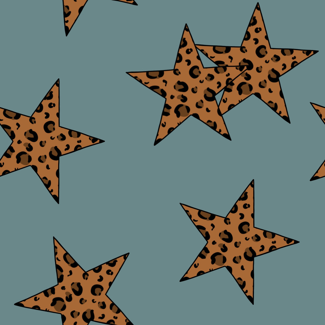 Leopard Stars Slim Harem Leggings